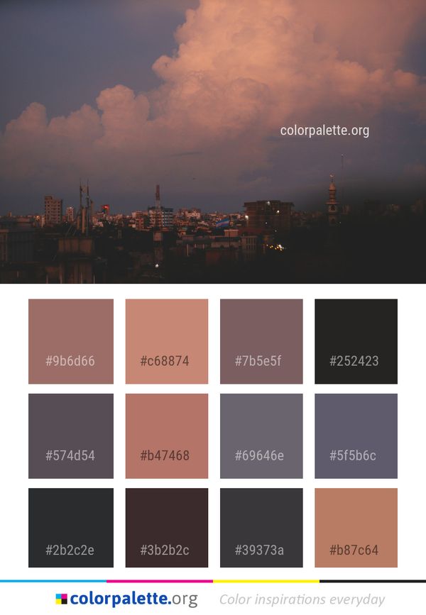 Sky Cloud Skyline Color Palette