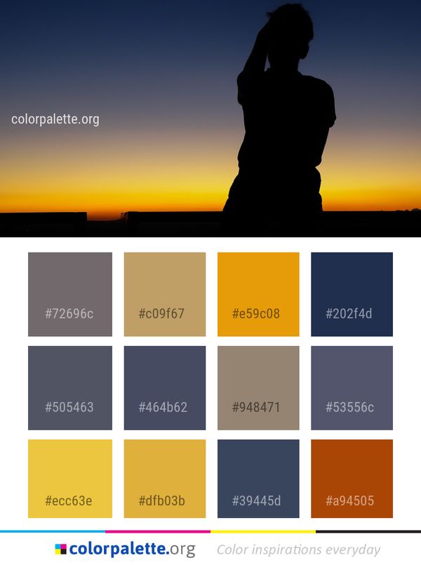 Sky Silhouette Horizon Color Palette