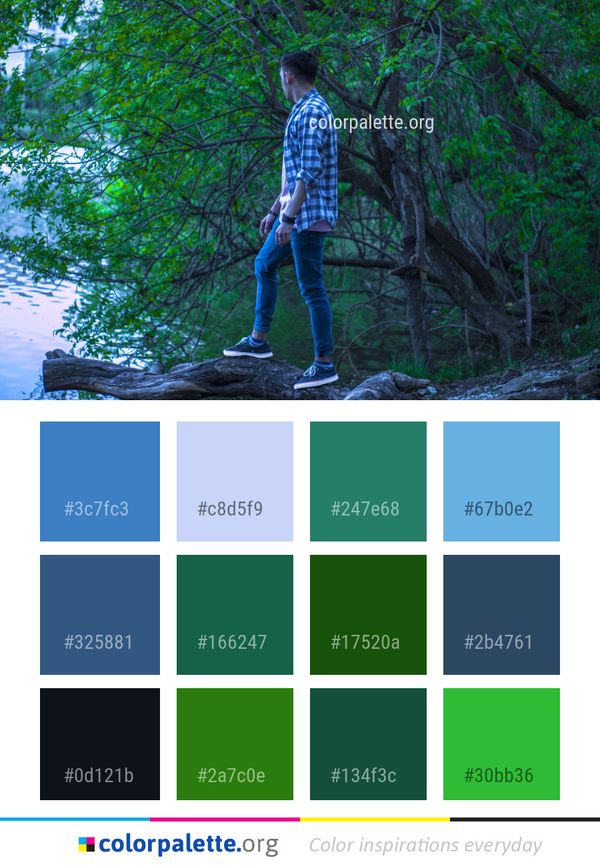 Green Tree Nature Color Palette