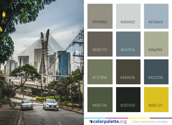 Landmark Building Urban Area Color Palette