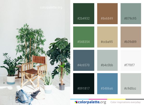 Plant Furniture Flowerpot Color Palette