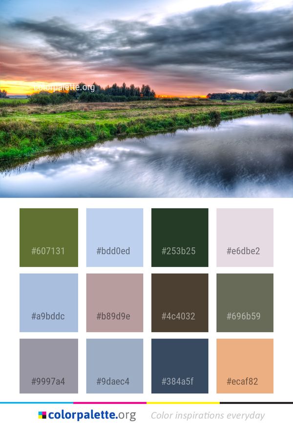 Reflection Nature Sky Color Palette