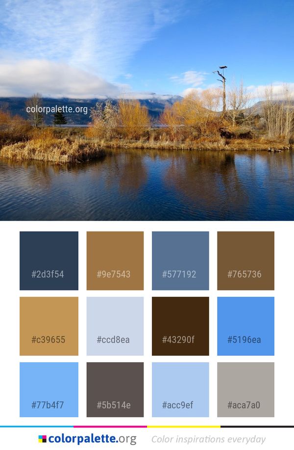 Reflection Water Nature Color Palette