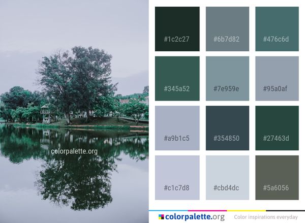 Reflection Water Nature Color Palette