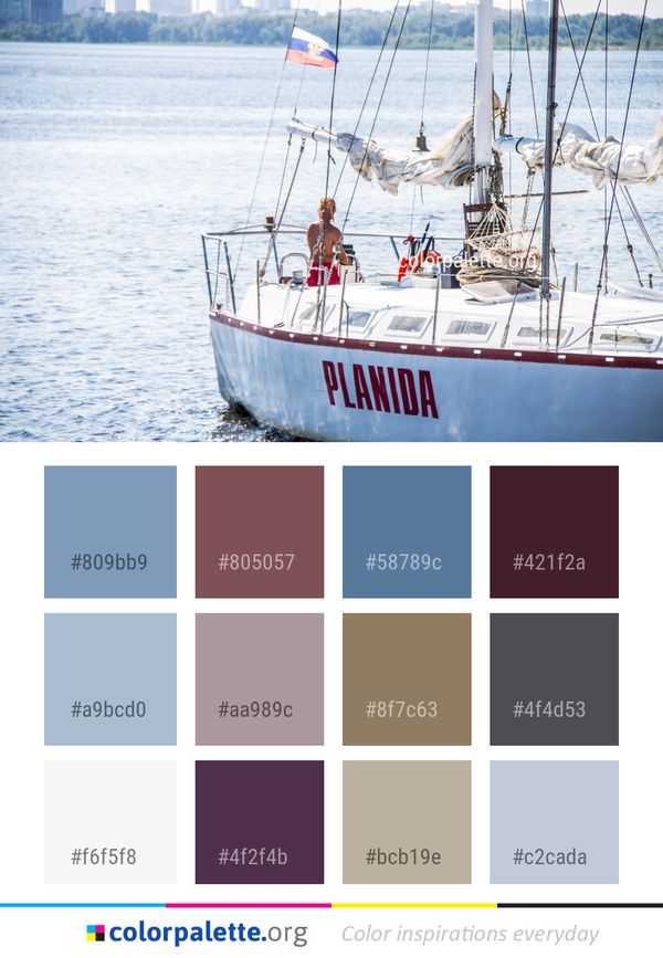 Boat Water Transportation Color Palette