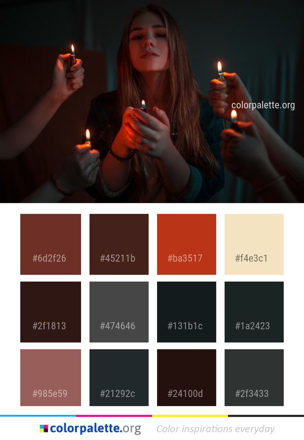 Girl Darkness Fun Color Palette