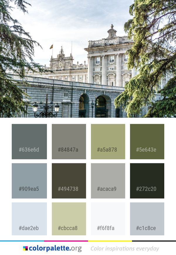 Landmark Building Tree Color Palette