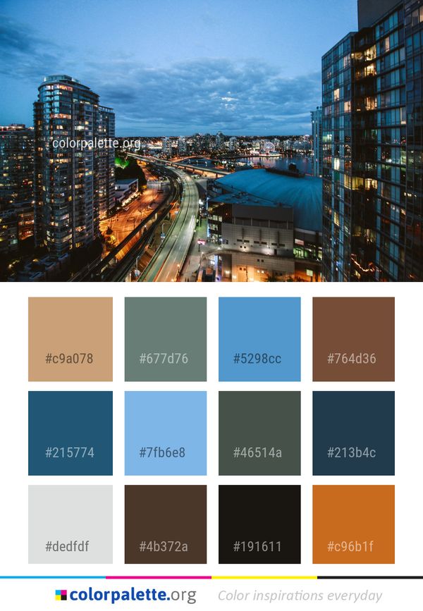 Metropolitan Area Cityscape City Color Palette