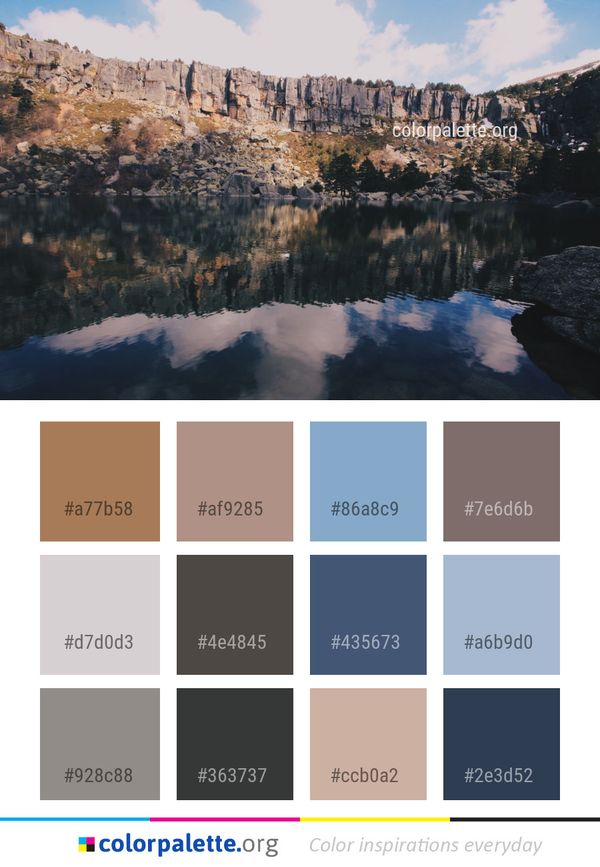 Reflection Nature Water Color Palette