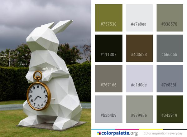 Sculpture Monument Grass Color Palette