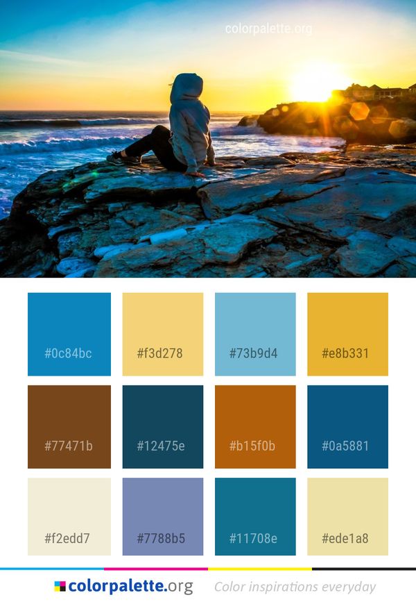 Sea Body Of Water Color Palette