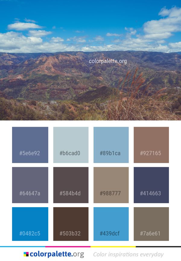 Sky Highland Wilderness Color Palette