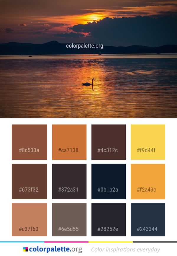 Sky Horizon Sunset Color Palette