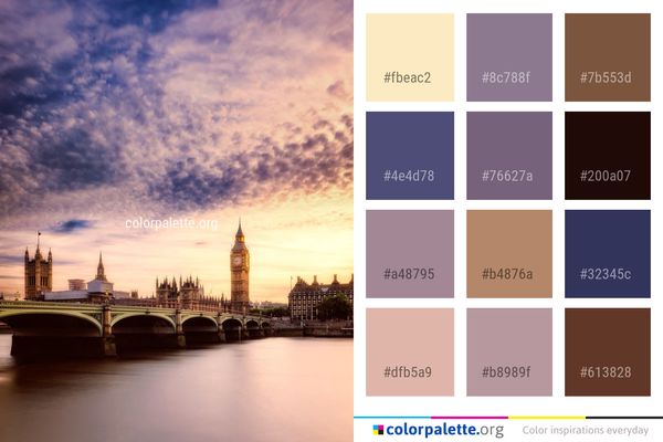 Sky Landmark Cityscape Color Palette