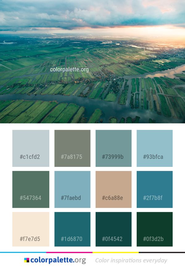 Aerial Photography Sky Atmosphere Color Palette