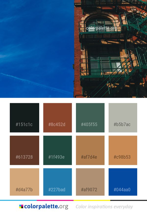 Blue Sky Landmark Color Palette