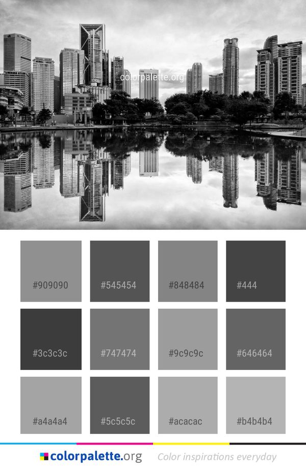 Reflection Cityscape Skyline Color Palette