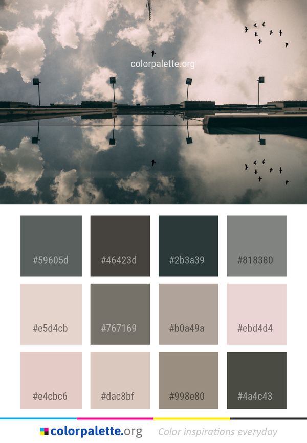 Reflection Sky Cloud Color Palette