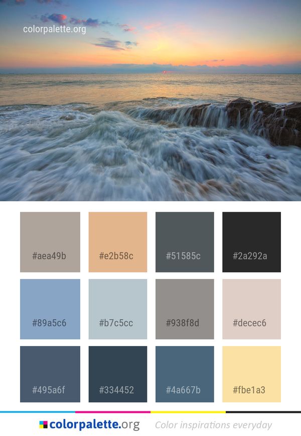 Sea Ocean Wave Color Palette