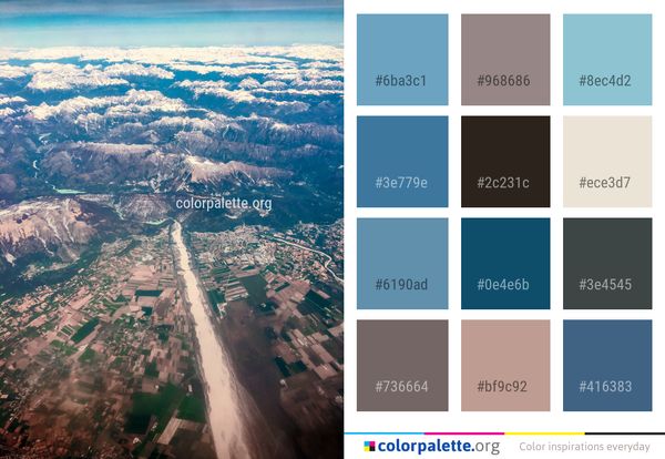 Aerial Photography Sky Bird's Eye View Color Palette