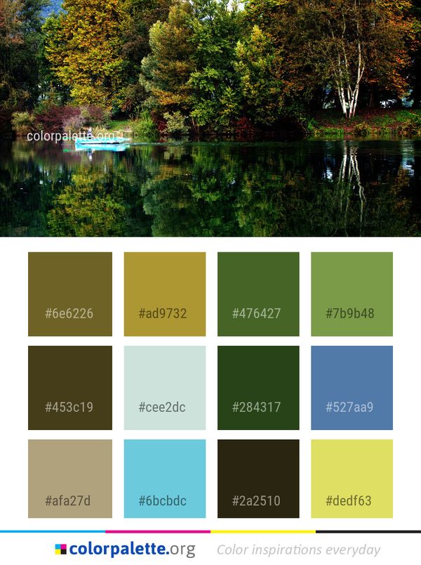 Reflection Water Nature Color Palette