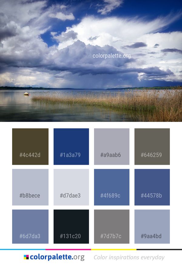 Sky Cloud Horizon Color Palette