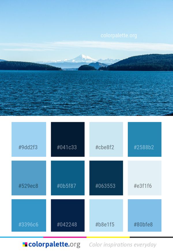 Sky Nature Water Color Palette