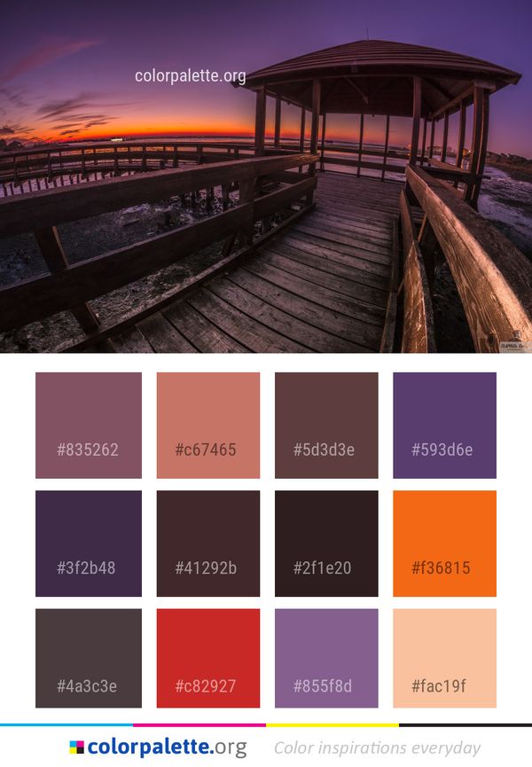 Sky Pier Dusk Color Palette