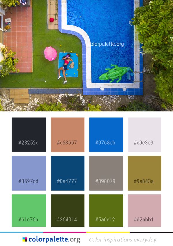 Green Blue Majorelle Color Palette