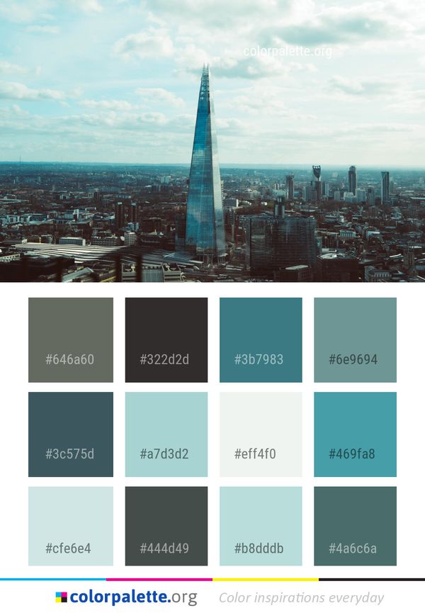 Metropolitan Area Skyscraper Tower Color Palette