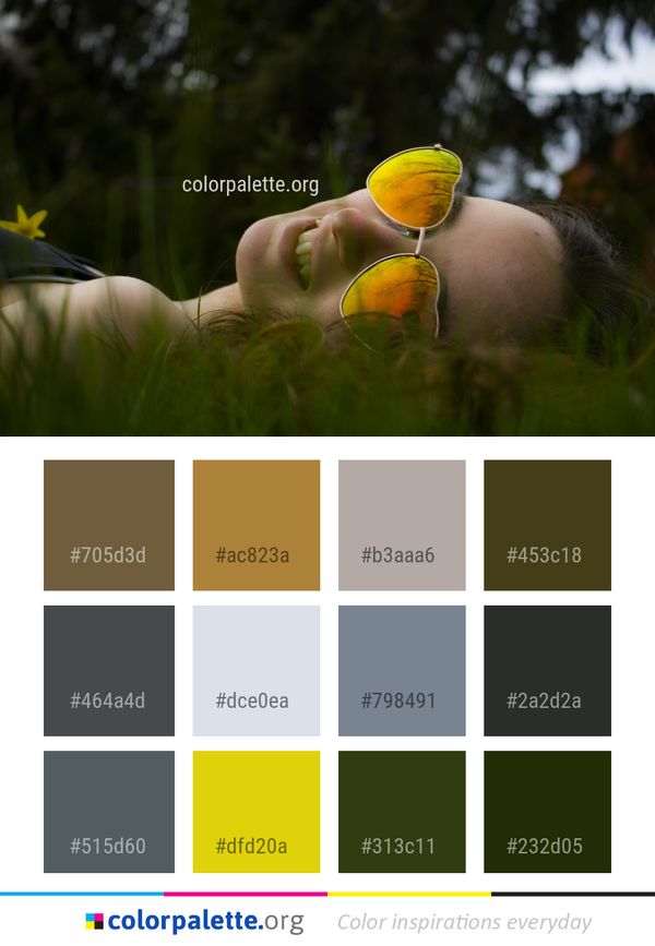 Nature Yellow Grass Color Palette