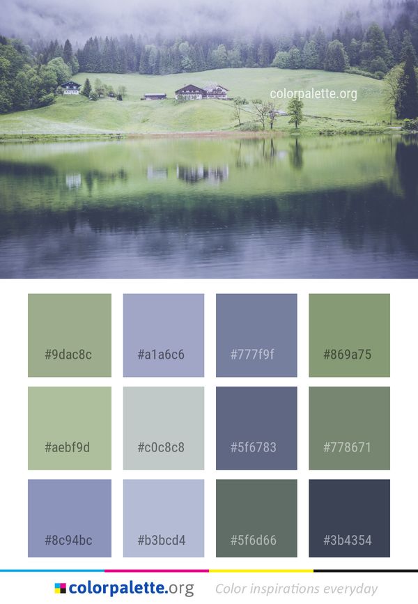 Reflection Water Nature Color Palette