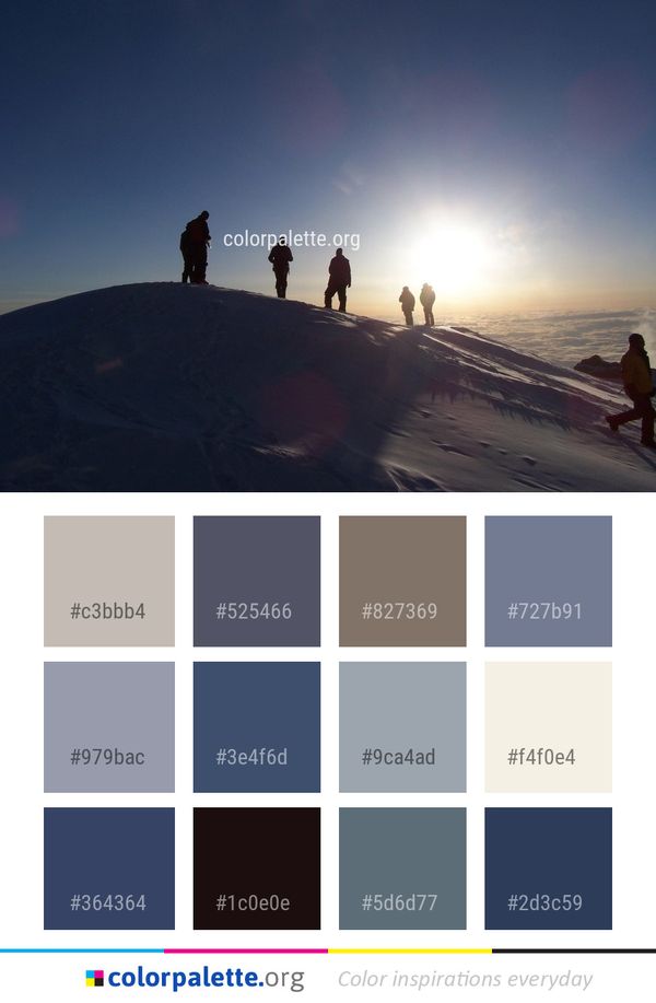 Sky Sunrise Arctic Color Palette