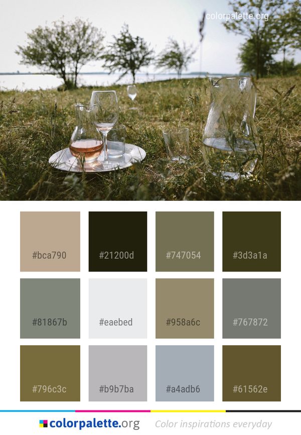Water Tree Grass Color Palette