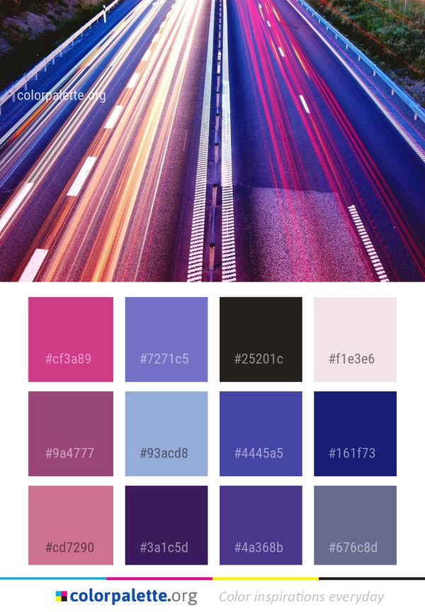 Purple Infrastructure Light Color Palette