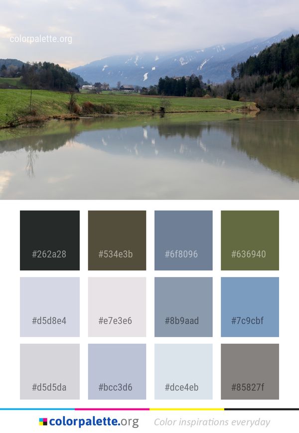 Reflection Nature Water Color Palette