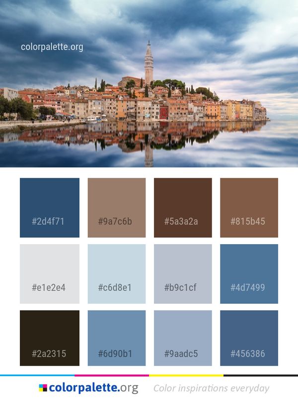 Reflection Sky Waterway Color Palette