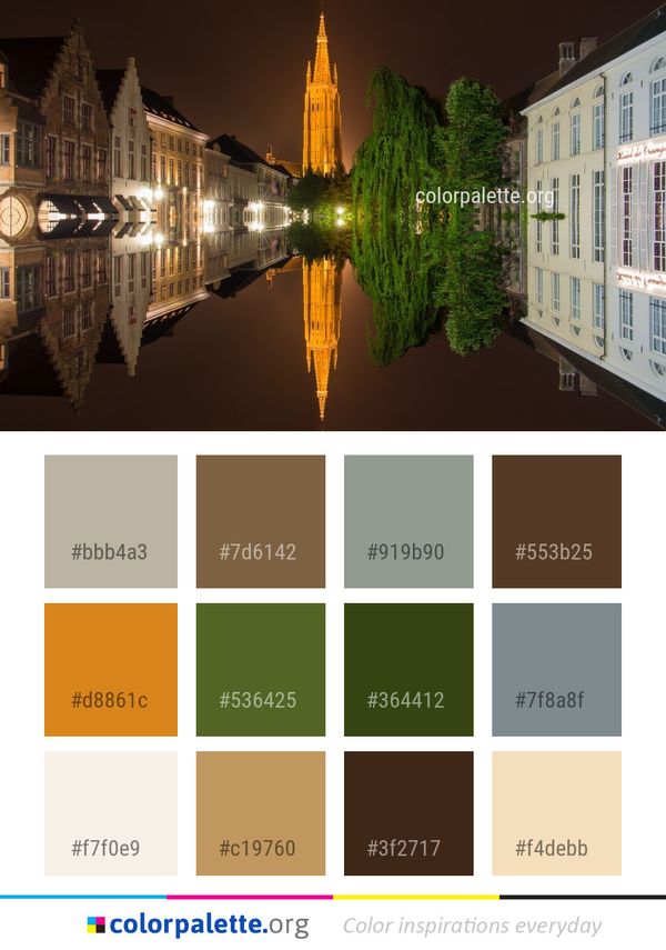 Reflection Waterway Town Color Palette