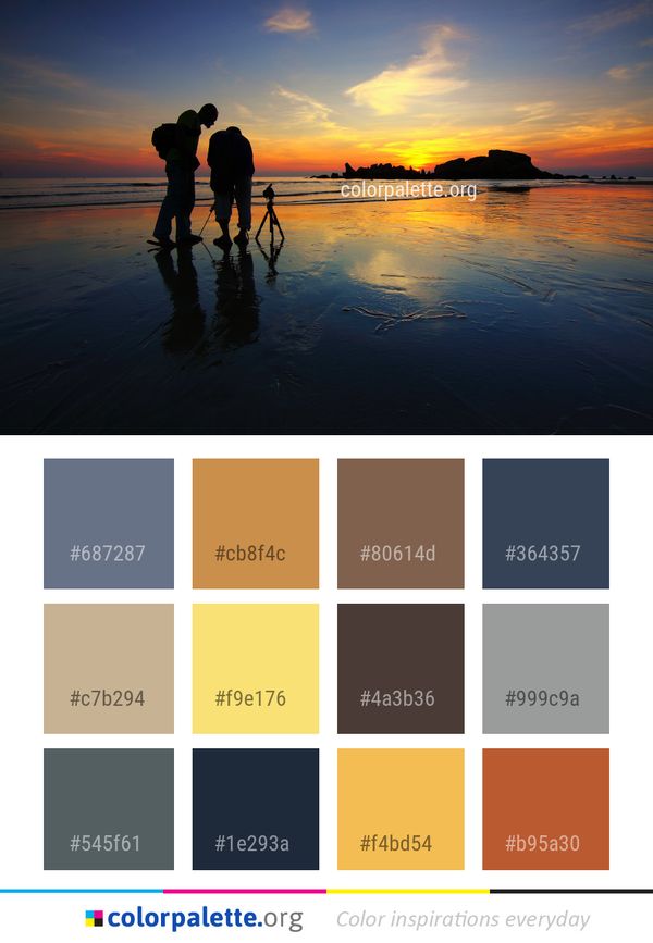 Sea Sky Reflection Color Palette