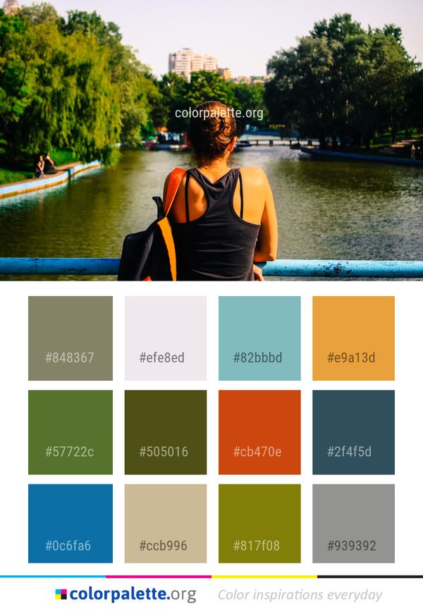 Water Waterway Body Of Color Palette