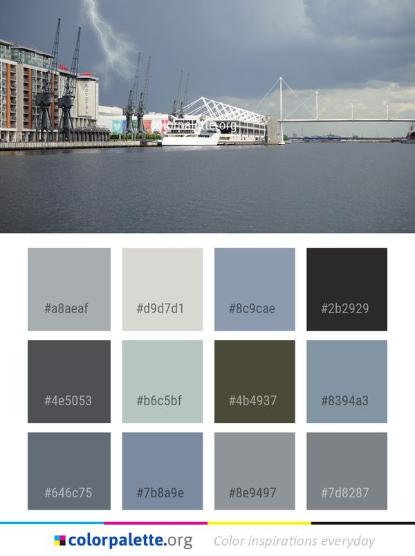 Waterway Water Sky Color Palette