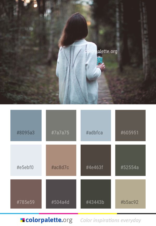 Blue Photograph Clothing Color Palette