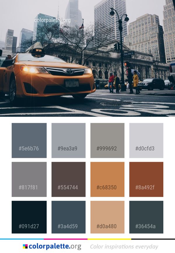 Car Motor Vehicle Color Palette