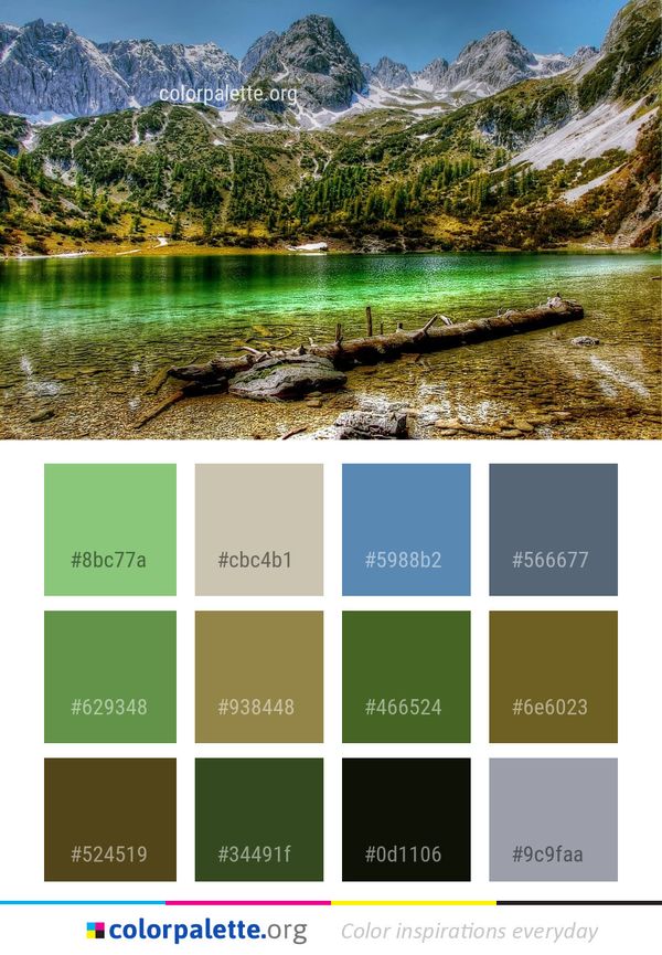 Nature Mountainous Landforms Mountain Color Palette