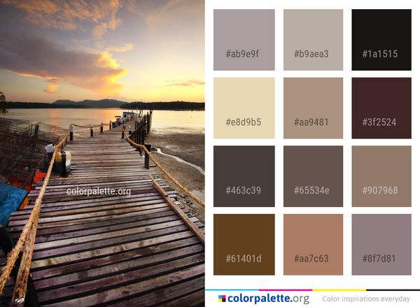 Pier Sea Horizon Color Palette