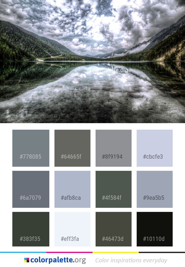 Reflection Nature Sky Color Palette