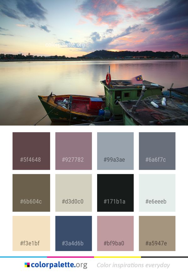 Sky Water Reflection Color Palette