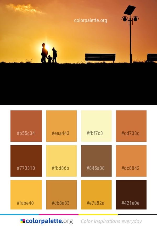 Sky Yellow Sunset Color Palette