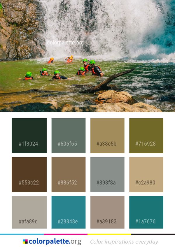 Water Nature Body Of Color Palette