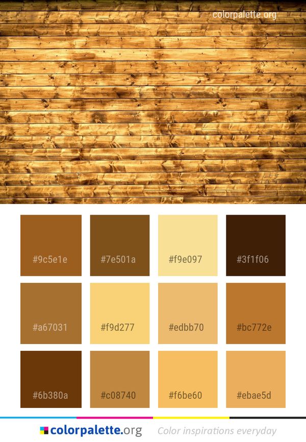 Wood Wall Lumber Color Palette
